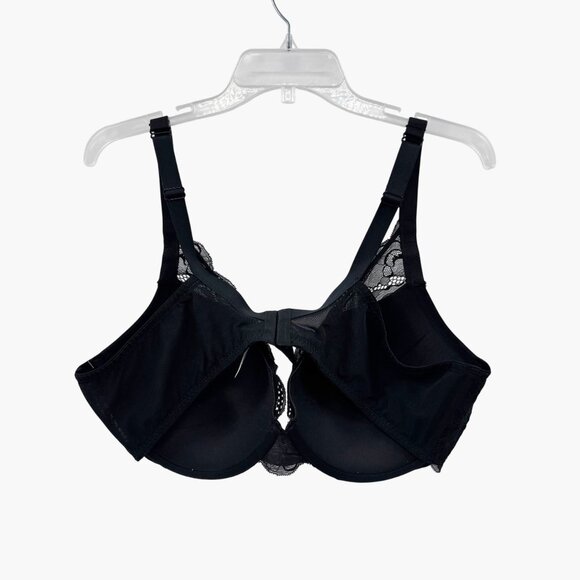 NEW Auden Sublime Lace Plunge Push Up Bra - Black - Picture 6 of 15